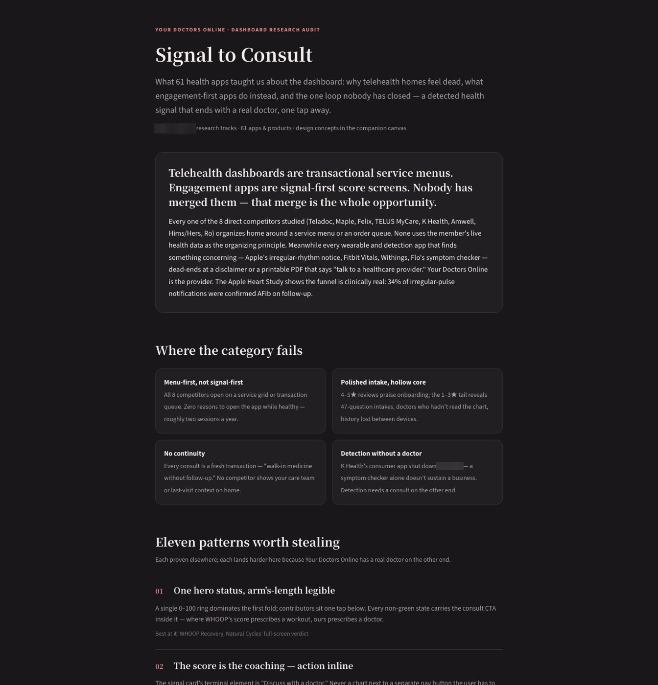 Signal to Consult research page